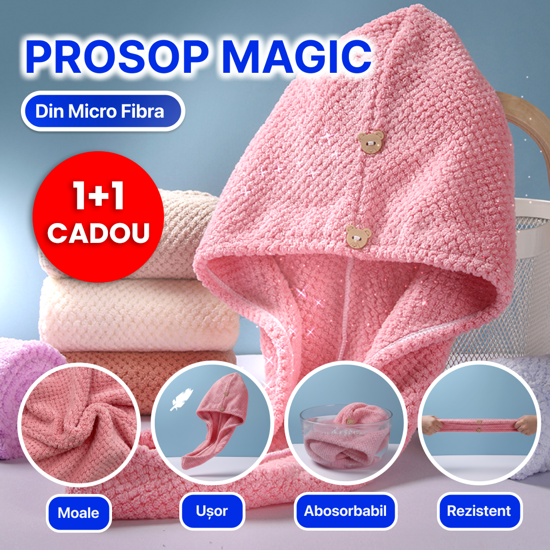 Prosop Magic pentru Păr din Microfibră – 1+1 CADOU
