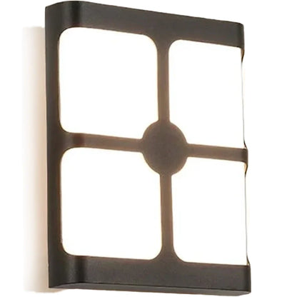 Aplica LED Exterior Timeea, 18W, Negru, 3000K