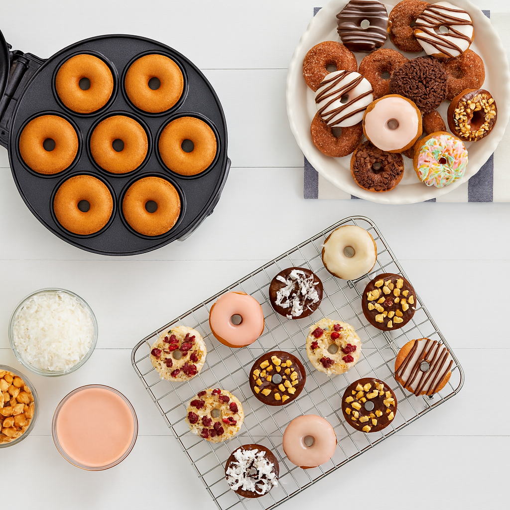🍩 DONUTPRO – Aparat electric pentru mini-gogoși pufoase, rapide și delicioase