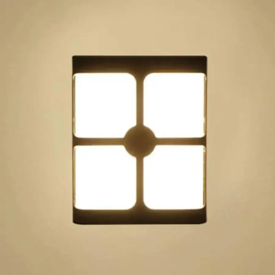 Aplica LED Exterior Timeea, 18W, Negru, 6000K