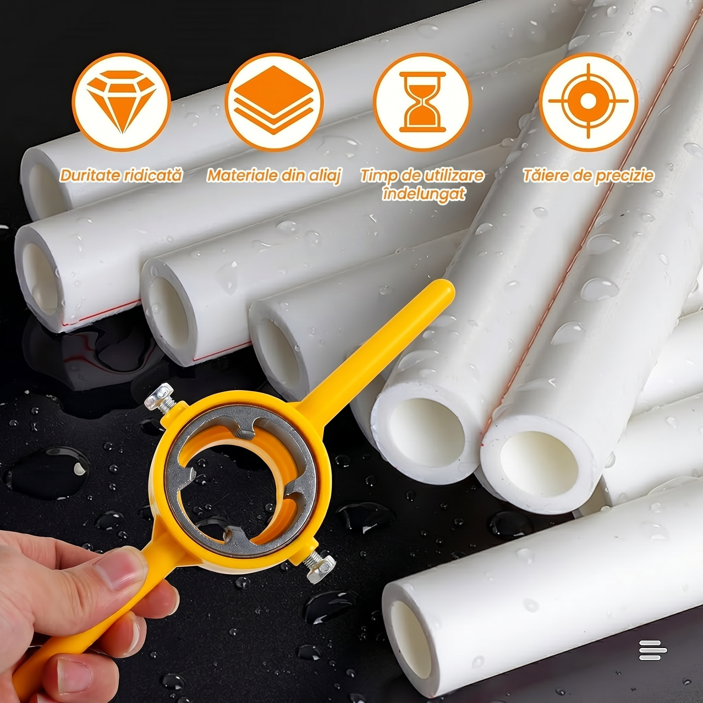 Set pentru Filete Țevi PVC – 6 Piese